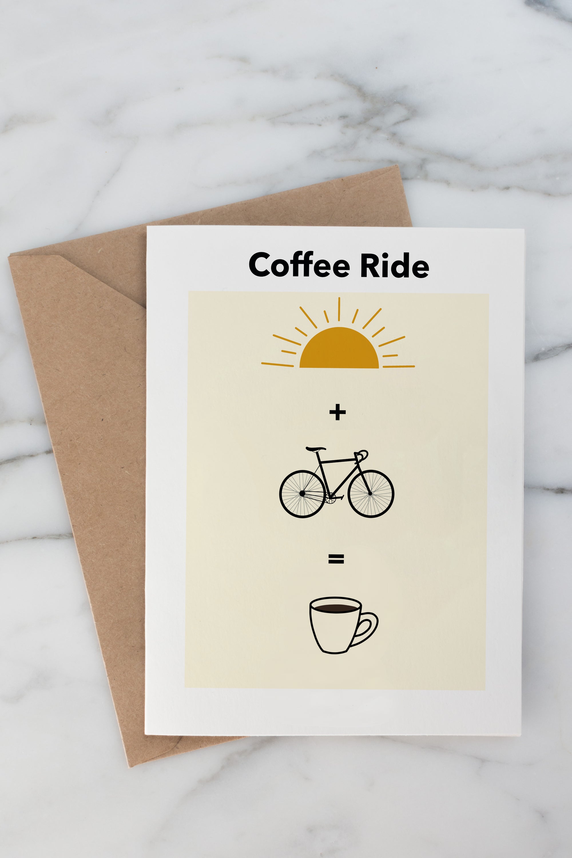 Coffee Ride -Greeting Card