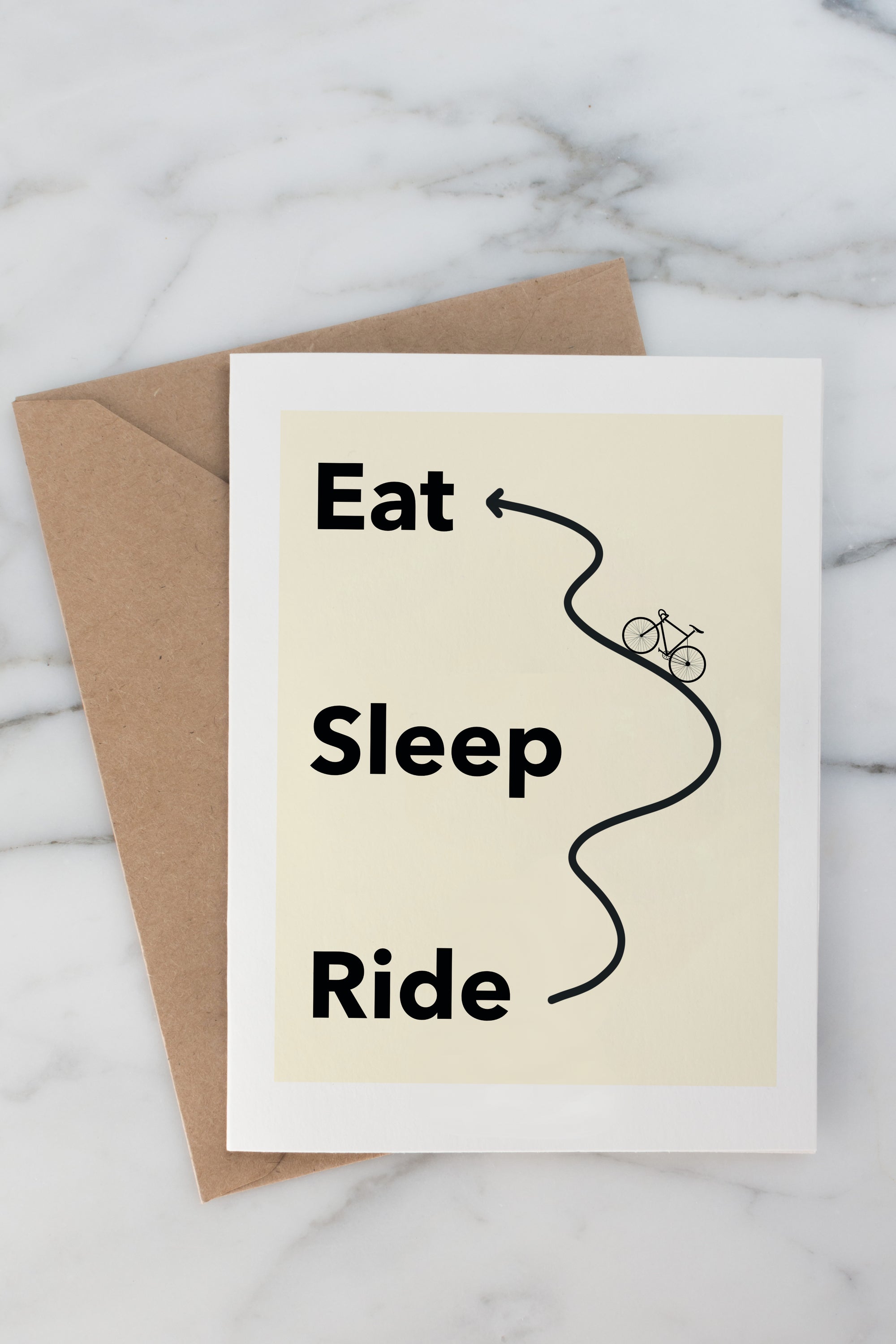 Eat-Sleep-Ride-Repeat - Greeting Card