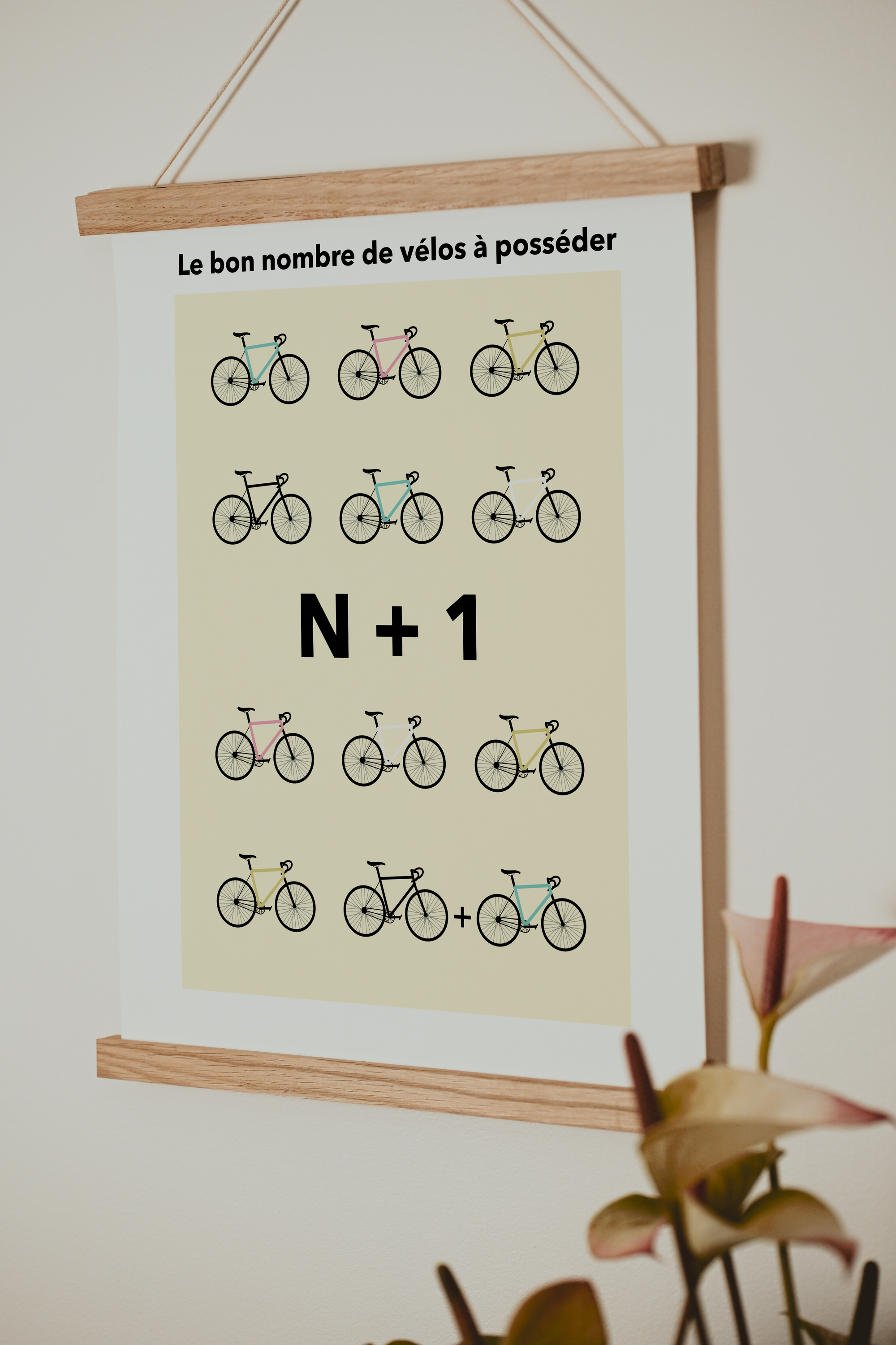 Correct Number of Bikes to Own Print