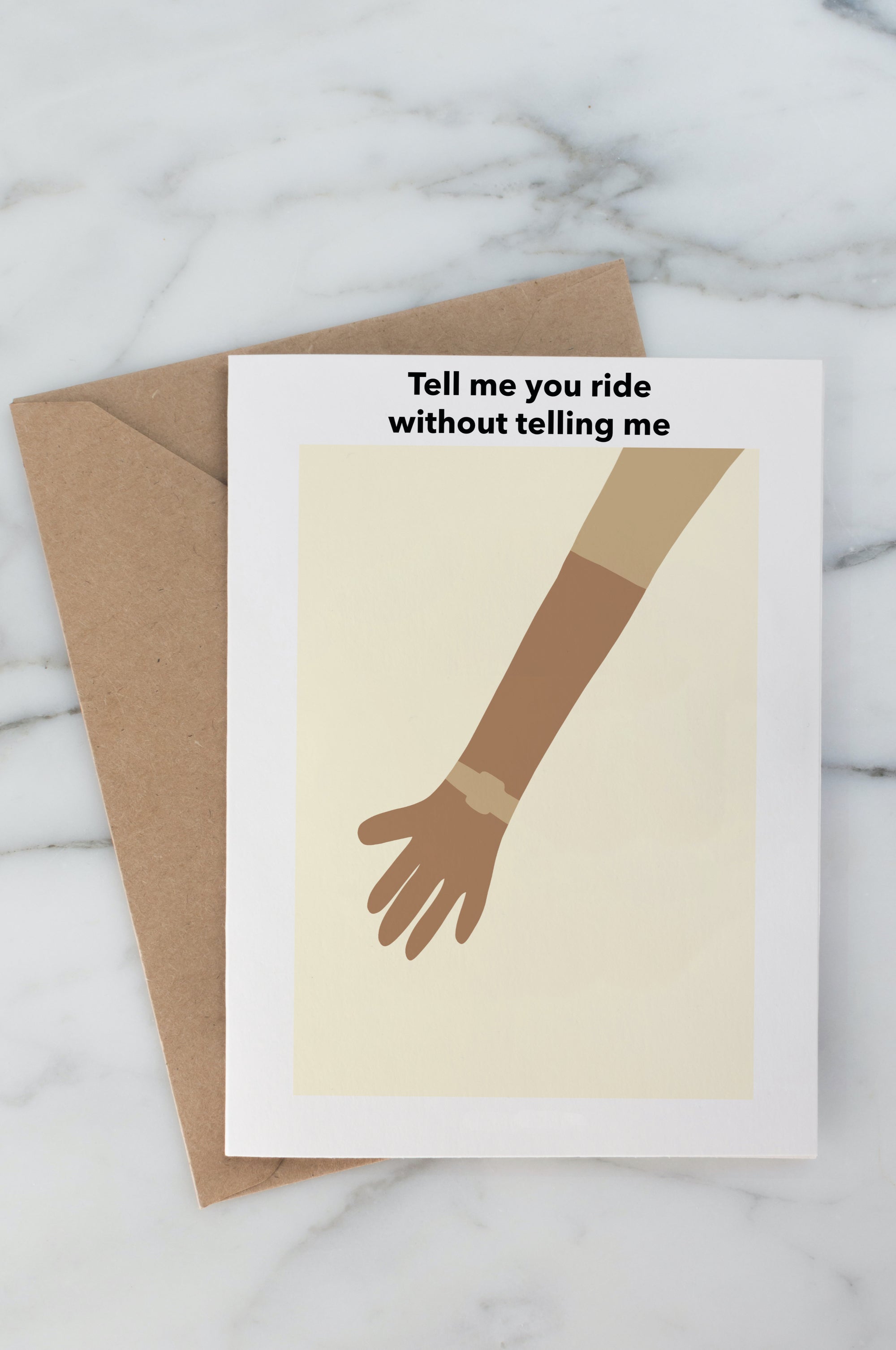 Tell me you ride without telling me - Greeting Card